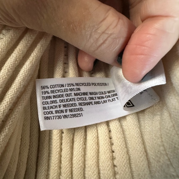 Universal Thread Cream Ribbed Ruffle-Hem Midi Skirt - Picture 7 of 7